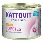 Kattovit Mokra mačja hrana Diabetes - piščanec - 185 g