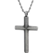 Ogrlica Pure Cross - Siva KP38413