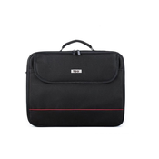 TOO 15.6 black notebook bag with red decorative strip