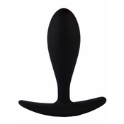T Plug Analna kupa, Silikonska, 10 cm, Crna