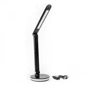 PLATINET stolna lampa RGB, 12 W, LED, USB-A i USB-C priključak za punjenje, 6000 K, 500 lumena, crna PDL400RGBB