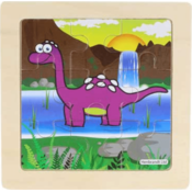 Lesena sestavljanka Dinozaver: T-Rex 9 kosov