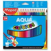Akvarelne barve Maped - 24 barv + čopič