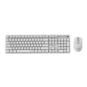Brezžični komplet GEM Kbd-WMS-01-W-CYRL, bela, RU postavitev