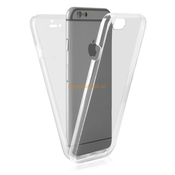 Silikonski ovitek spredaj + zadaj za iPhone 7 / iPhone 8-prozoren
