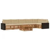 Set vanjskih sofa 7 pcs Prirodna i bež 79 x 79 x 37 cm