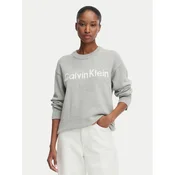 Calvin Klein Jeans Pulover LV044G313G Svetlo siva Regular Fit