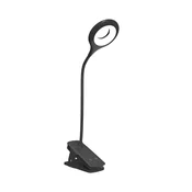 LIVEFY Reading LED svetilka s sponko + kabel USB-C, črna