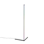 Stoječa svetilka črna, vključno z LED z RGB in daljinskim upravljalnikom - Carla