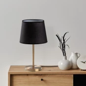 Opviq Stona lampa 5104, 21x21x39 cm, IP20, Crno-zlatne boje