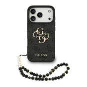 Maska Guess 4G Strap 4G Classic Logo za iPhone 17 Pro crna