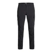 JACK & JONES Muške pantalone 12216664, Crne