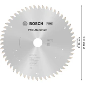 List za krožno žago PRO Aluminium cordless, 165 x 1,8 x 20 mm