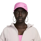 Kapa za tenis Nike Dri-Fit Club Unstructured Metal Swoosh Cap - playful pink/metallic silver