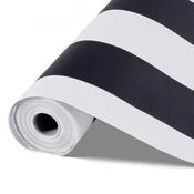 VEVOR Tapeta Moderna Geometrija 45x1500 cm Črno-bela