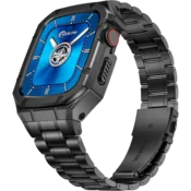 Ohišje iz nerjavečega jekla in pas za uro HASFLM Apple Watch 6/5/4/SE 44mm