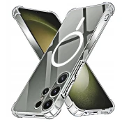 Hibridni ovitek Techsuit Shockproof MagSafe za Samsung Galaxy S23 Ultra - clear