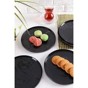 Hermia Set dezertnih tanjira, 6 komada, Antracit
