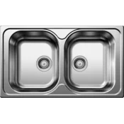 Pomivalno korito Blanco TIPO 8 INOX 18/10 z naravnim zaključkom, brez podaljška. prim.