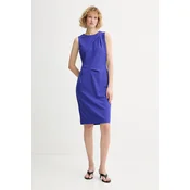 Calvin Klein Cocktail obleka LV044F018G Modra Slim Fit