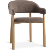 Dining chair ROUST dark sand/n.oak
