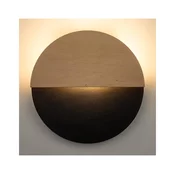 LED zidno svetlo LUNA LED/7W/230V, precnika 26 cm, crno/bež
