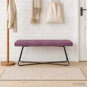 klop Vijolična 110 x 40 x 45 cm Žamet
