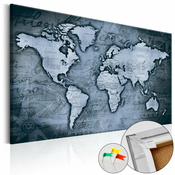 Slika na plutenoj podlozi - Sapphire World [Cork Map] 120x80