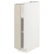 METOD Podni element s policama, bela/Havstorp bež, 20x60 cm