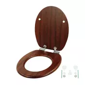 Northix MDF WC deska z mehkim zapiranjem nastavljivi tečaji moderna