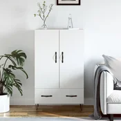 VIDAXL Visoka omara bela 69,5x31x115 inženirski les