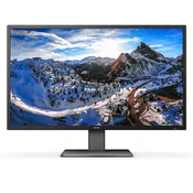 Monitor Philips 108 cm (42,5) 439P1 3840x2160 VA 4ms 3xHDMI DisplayPort USB-C 15W 3xUSB3.2 USB-C-Out HAS Zvočniki 2x5W  3H sRGB126% SeparateSync RJ45 KVM RS-232 HDR400 SerijaP