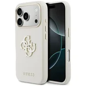 slomart Etui Guess FW Resin Logo za iPhone 17 Pro Max - bež