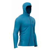 Muška teniska jakna Compressport Hurricane Waterproof 10/10 Jacket - mosaic blue