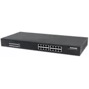 Intellinet Switch Layer 2 Unmanaged 16x10/100/1000mbps PoE+...