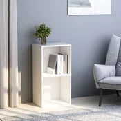 Vidaxl Knjižna omara bela 40x30x76,5 cm inženirski les