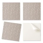 shumee Paket samolepilnih PVC ploščic z nežnim rastlinskim vzorcem 20x20x20 cm