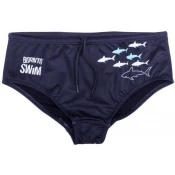 Mens swimsuit borntoswim sharks brief black s