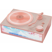 Generic Retro Bluetooth zvočnik Retro prenosni brezžični zvočnik v slogu predvajalnika vinilnih plošč, (21124685)