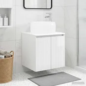 Umivaonik s policom Bijela visokog sjaja 49,5 x 44,5 x 66 cm