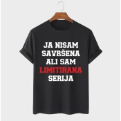MAFIMI Ženska majica Ja nisam savršena ali sam limitirana serija, Crna