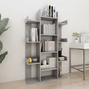 Ormaric za knjige boja betona 86x25,5x140 cm konstruirano drvo