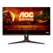 AOC G2 Q27G2E/BK racunalni monitor 68,6 cm (27) 2560 x 1440 pikseli Quad HD Crno, Crveno
