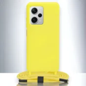 Infostyle Silikonski ovitek Crossbody Lanyard za Xiaomi Redmi Note 12 Pro Plus Rumena/TPU silikon