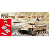 Model Kit tenk 6965 - Pz.Bef.Wg. Panzther w/Zimmerit (1:35)