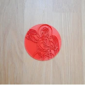 KREATIVNI SLATKIŠI Pecat ikone Sveti Arhangel Gavrilo Beli Andeo, 8cm, Beli