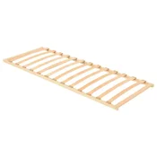 Vidaxl Lamelni podstavek Rjava 70 x 190 cm Trda bukovina