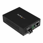 StarTech.com Multimode (MM) LC Fiber Media Converter for 10/100/1000 Network - 550m - Gigabit Ethernet - 850nm - with SFP Transceiver (MCM1110MMLC) - fiber media converter - 10Mb L