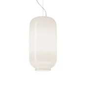 Foscarini Chouchin Bianco 2 LED viseča svetilka vklop/izklop - Kuhinja - Dizajn - opal, bela - Steklo