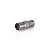 NEDIS F adapter | F ženski – RF muški | 10 komada | metalni